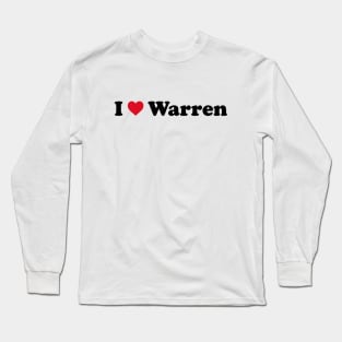 I Love Warren Long Sleeve T-Shirt